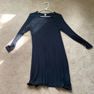 Old Navy Long Sleeve Black Cotton Dress / Size M